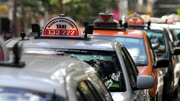 A taxi driver was hospitalised after being attacked on Thursday, allegedly by a passenger.