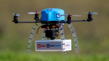 Australia Post tested drone technology to deliver small parcels in early 2016.