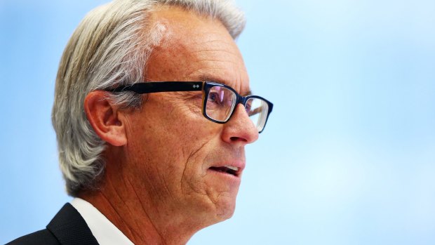 David Gallop didn't budge from the "fundamentals" of the FFA's banning policy.