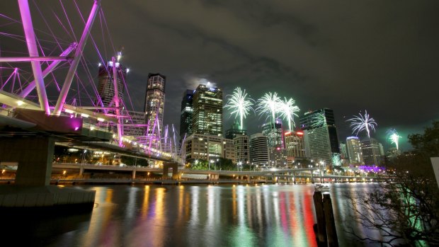 Brisbane will mark the new year with fireworks displays at 8.30pm and midnight. 