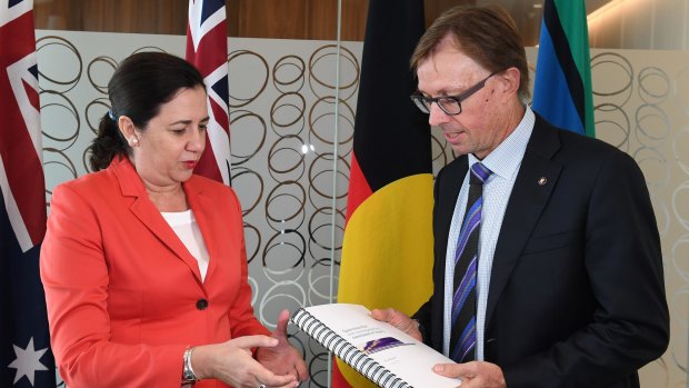 Premier Annastacia Palaszczuk and Commissioner Phillip Strachan have unveiled the report into Queensland Rail and its recommendations.