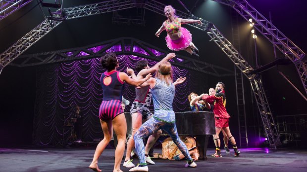 Female power: Circus Oz's women well and truly carry the show. 