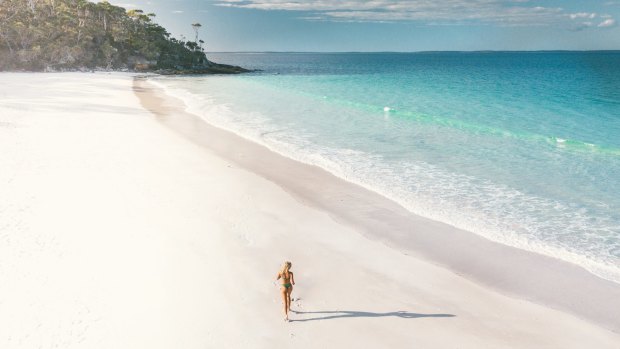 Uncrowded Blenheim Beach, Jervis Bay.