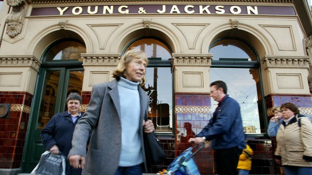 Melbourne landmark Young & Jackson is owned by ALE Property Group, a listed property company.