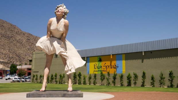 The Charred Remains of the Palm Springs' Playground where Marilyn Monroe  was Discovered