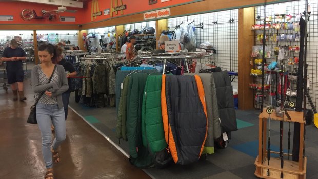 The centre sells anything from clothing through to outdoor gear.