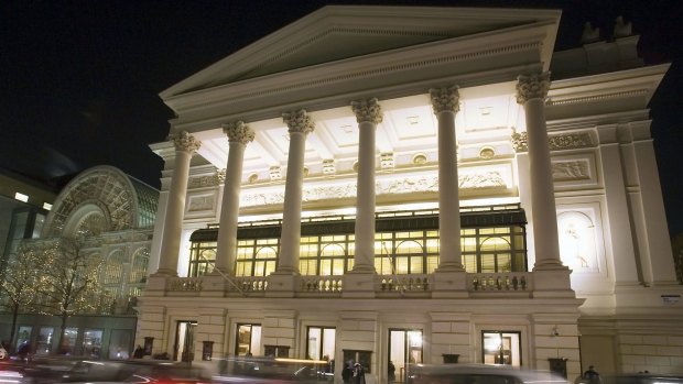 The Royal Opera House in Covent Garden looks spectacular lit up at night.