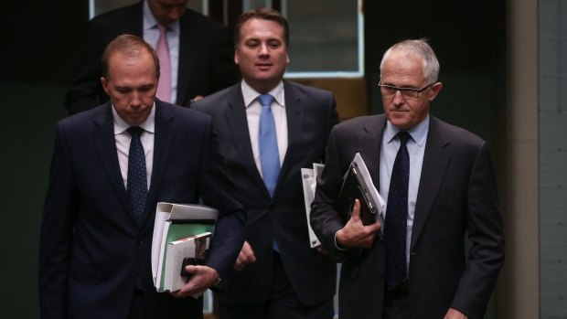 Peter Dutton (left) and Jamie Briggs (centre) have attracted controversy.