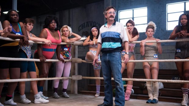 The man in the ring: Marc Maron plays the wrestling coach.