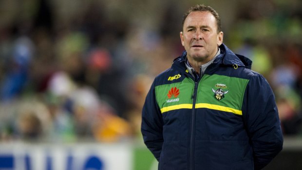 Raiders coach Ricky Stuart.