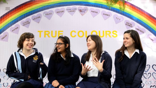 Study shows students find physical education classes distressing: Students from Burwood Girls High School. 