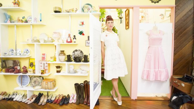 Netti Vonthethoff, owner of April's Caravan, is closing her shop in Bailleys Arcade.