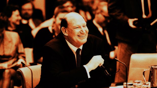 Kerry Packer during the 1991 print media inquiry.