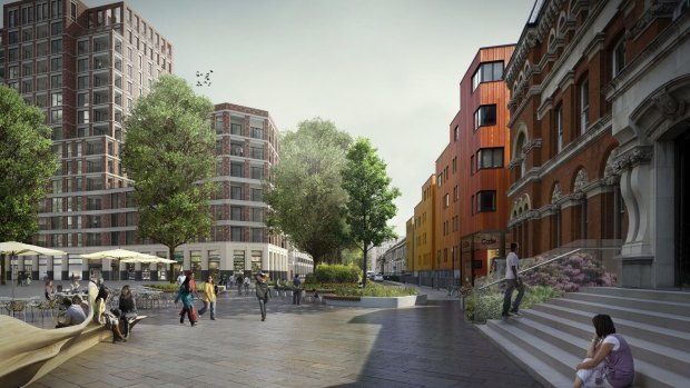 An artist's impression of Elephant & Castle project being developed in London by Lendlease.