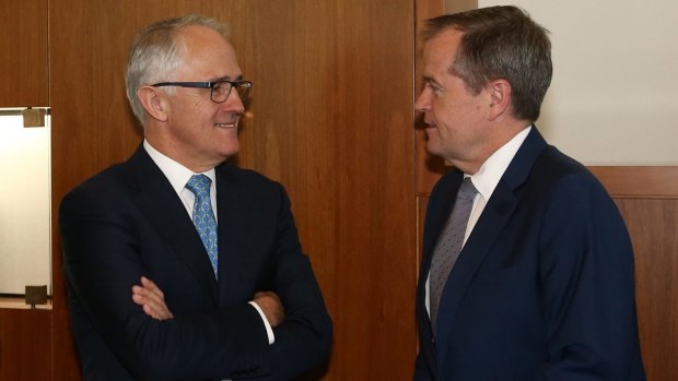 Prime Minister Malcolm Turnbull and Opposition Leader Bill Shorten on Wednesday.