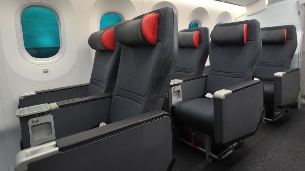 Air Canada's premium economy seats.