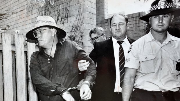 Re-trial: The 1992 arrest of David Eastman for the murder of Colin Winchester.