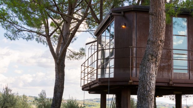 Treehouse accommodation in Florence, Tuscany, Italy. 