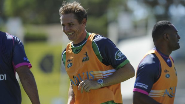 Brumbies coach Stephen Larkham says he's keen to stay in Canberra.