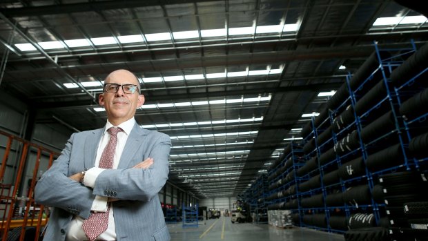 CEVA's managing director Australia and New Zealand Carlos Velez Rodriguez in the new single-span warehouse which is the biggest in the southern hemisphere.