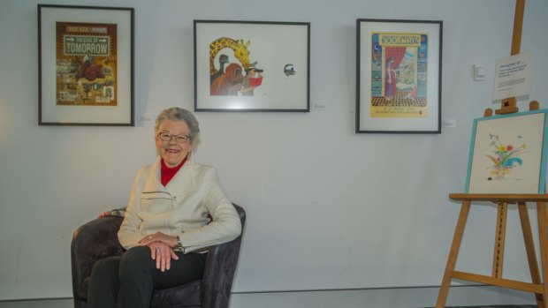 Dr Belle Alderman, director, National Centre for Australian Children's Literature at the exhibition of children's book illustrators