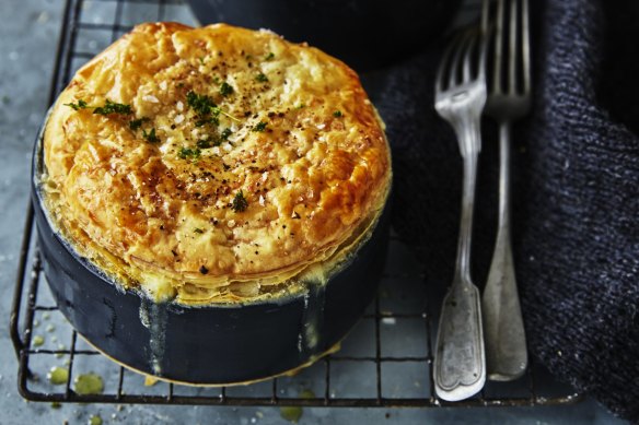 Carrot and pumpkin pot pie.
