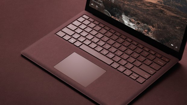 The Surface Laptop's material finish makes for a warmer touch.