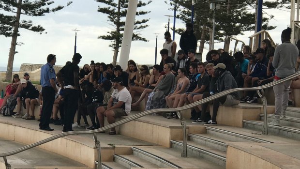 Around 100 people gathered at Scarborough Beach to remember Jacob Cummins on Saturday. 