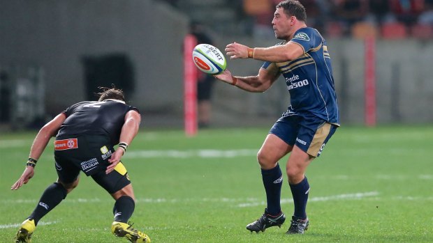 Try scorer: Josh Mann-Rea of Brumbies during the Super Rugby match against Southern Kings.