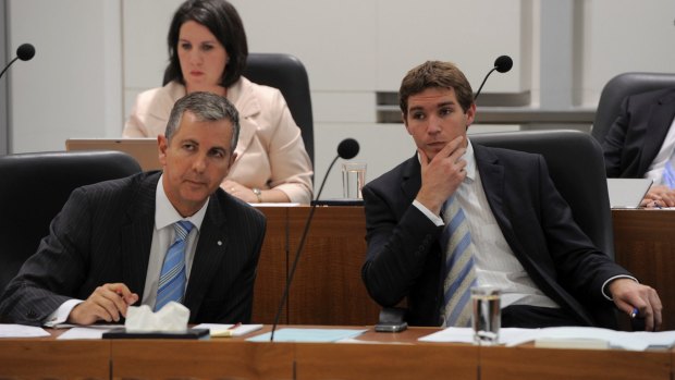 Liberal leader Jeremy Hanson and deputy Alistair Coe. 