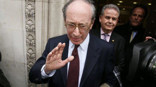 Sir Malcolm Rifkind leaves the intelligence and security committee in London.