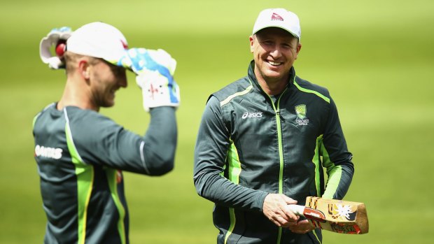 Brad Haddin says the man who took his spot "looks at home" behind the stumps for Australia.