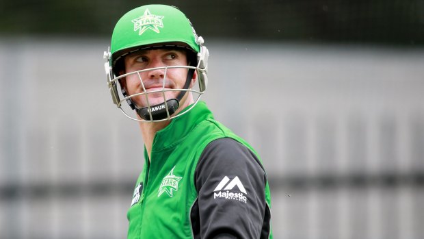 On the way back? Kevin Pietersen training with the Melbourne Stars earlier this year.
