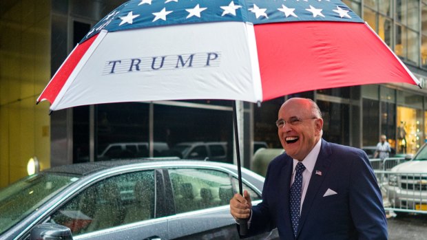 A loyal Trump supporter: Rudy Giuliani