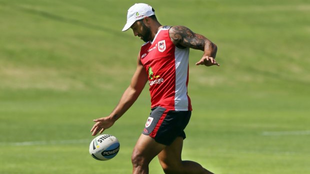 Benji Marshall during training at WIN Stadium. 