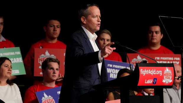 Bill Shorten looked very much like a man in election mode in Brisbane on Saturday.