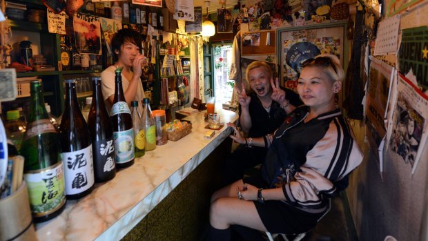 Three's a crowd in Shinjuku's tiny bars.