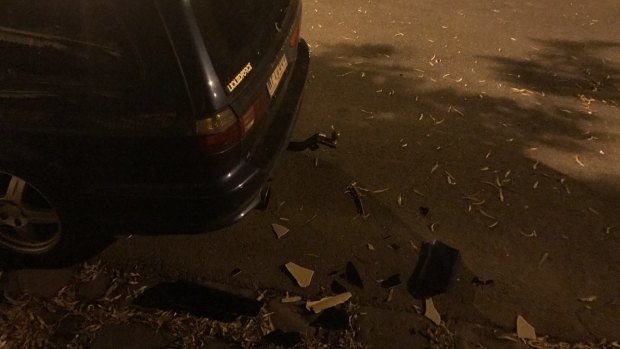 Williamstown resident Vlad Djuric's car was damaged by youths on Australia Day.
