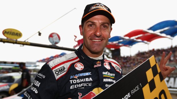 Whincup was back in front at last month's Sandown 500 and on course to win until a freak pit-stop puncture ended his run.