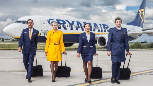 Ryanair cabin crew.