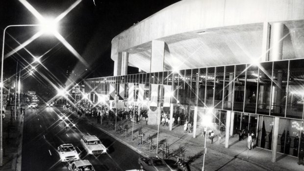 Sydney Entertainment Centre in 1983. Demolition of the venue is currently underway.