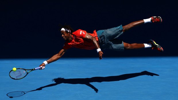 Gael Monfils during day eight of the 2016 Australian Open in 2016.