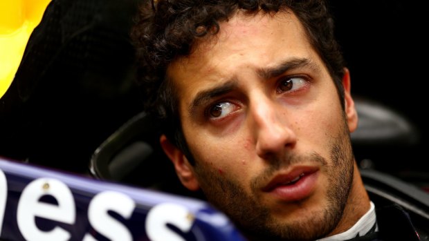 Realistic: Ricciardo tried his best to be upbeat as he talked about his prospects at Albert Park.
