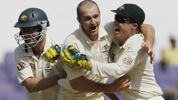 In a spin: Jason Krejza is one of 13 spin bowlers used by Australia in the post Shane Warne era