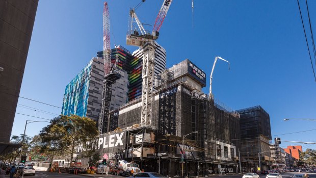 Swanston Central is being built on the edge of the CBD by a Chinese developer.