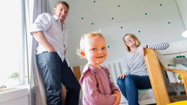 Anna, 2, pictured with parents Paul McMullen and Penny France, cannot gain access to Kalydeco, which will greatly improve her quality of life.