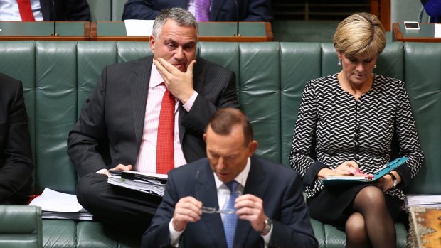 Treasurer Joe Hockey and Prime Minister Tony Abbott during question time on Wednesday.