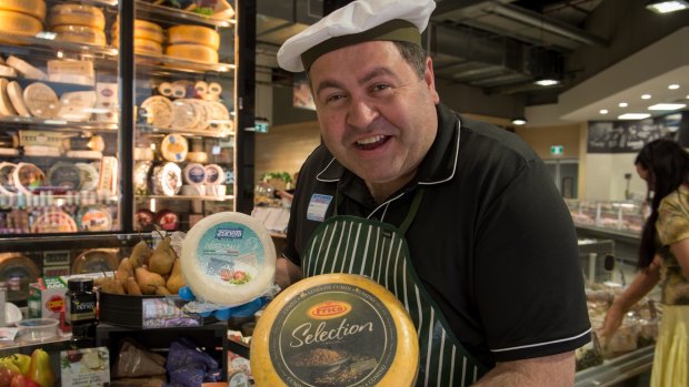 Cheerful Charlie, as he calls himself, is in charge of the gourmet cheese selection in the Dromana store.