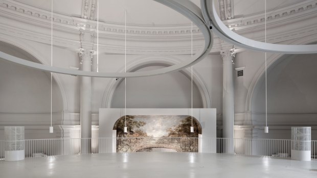 6a architects' Octagon Court, a fashion gallery at London's V&A.