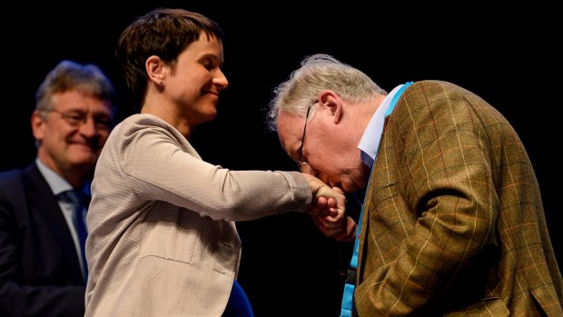 Alexander Gauland (right) with Frauke Petry.